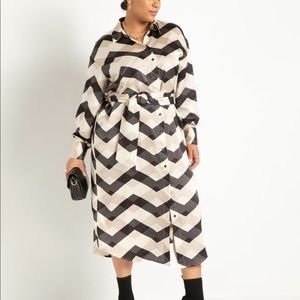 Satin Button-down Maxi Shirtdress